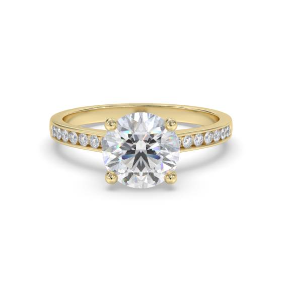 Shoulder Set Diamond Engagement Ring