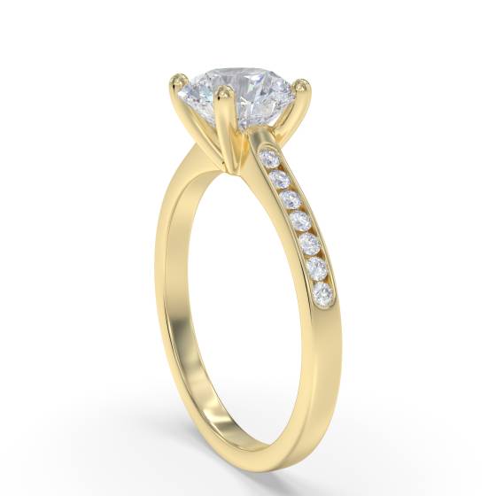 Shoulder Set Diamond Engagement Ring