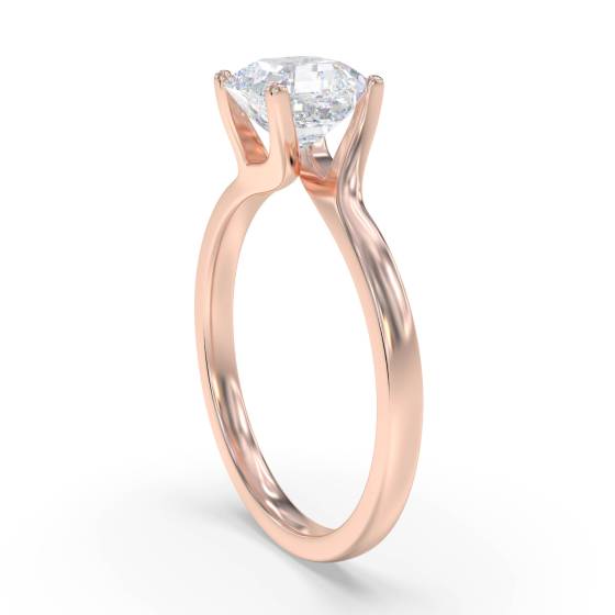 Asscher Diamond Engagement Ring