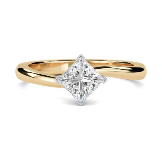 GIA Certified 0.50ct VS1/F Princess Diamond Engagement Ring