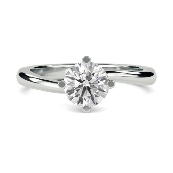 0.50ct SI2/G Round Natural Diamond Engagement Ring