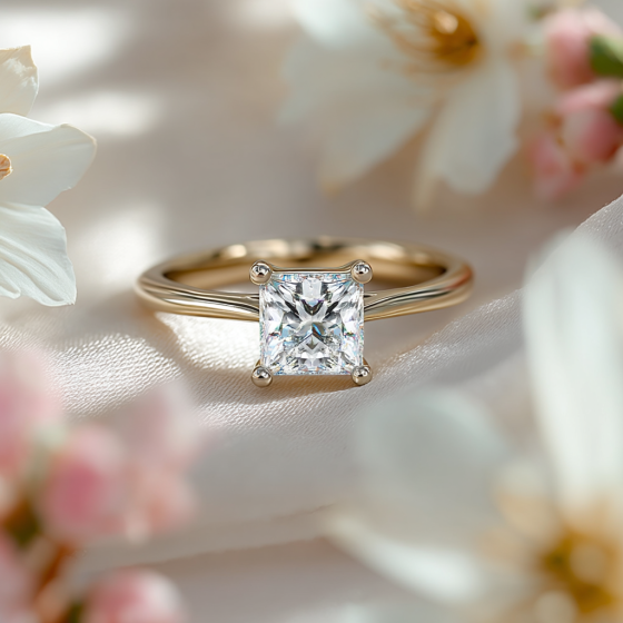 Princess Diamond Engagement Ring