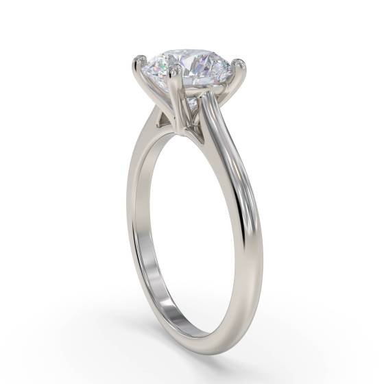 Classic Round Diamond Engagement Ring