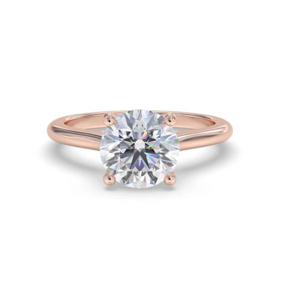 Classic Round Diamond Engagement Ring