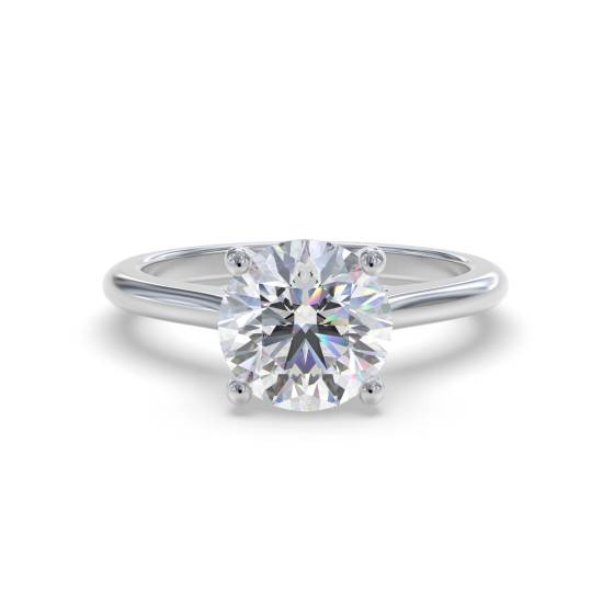 Classic Round Diamond Engagement Ring