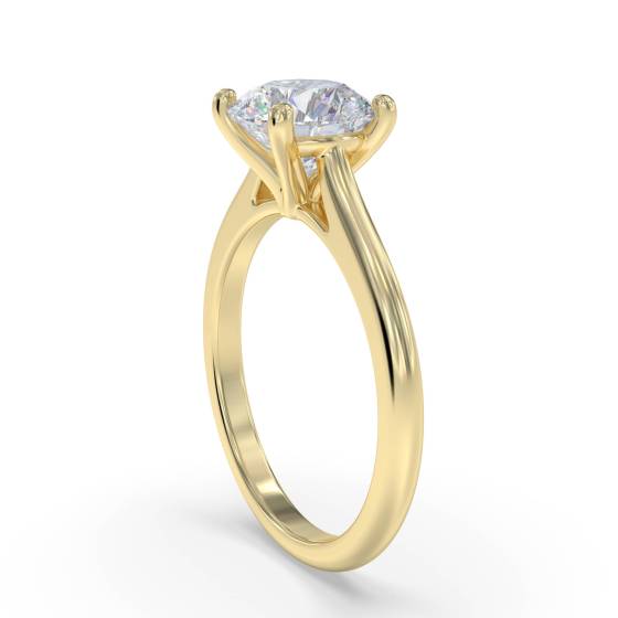 Classic Round Diamond Engagement Ring