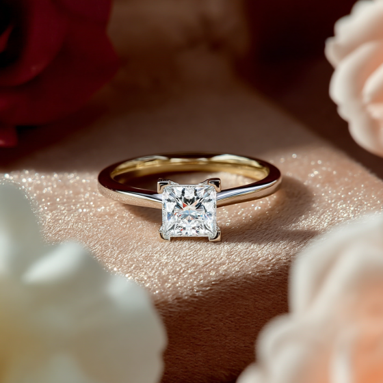 Princess Diamond Engagement Ring