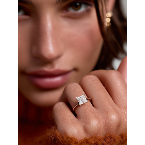 Princess Diamond Engagement Ring