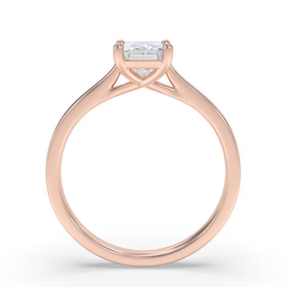 Modern Emerald Diamond Engagement Ring