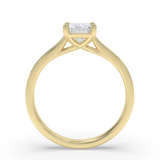 Modern Emerald Diamond Engagement Ring