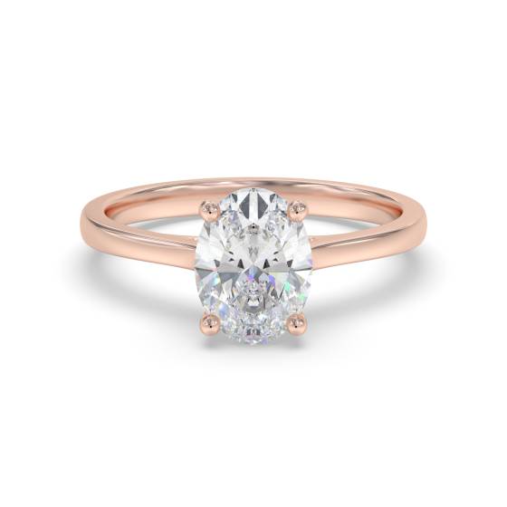 Oval Diamond Engagement Ring