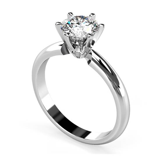 2.52ct SI2/I Round Natural Diamond Solitaire Ring