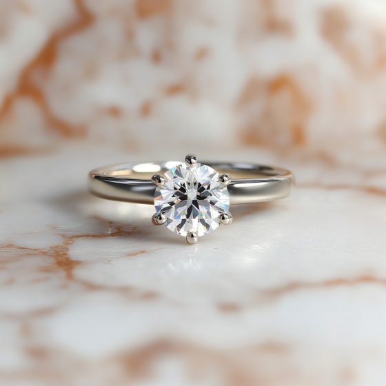 Round Diamond Engagement Ring