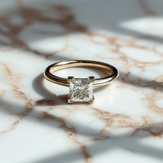 Princess Diamond Engagement Ring