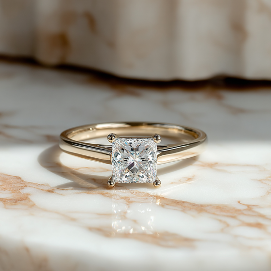 Princess Diamond Engagement Ring
