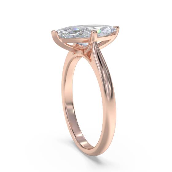 Classic Marquise Diamond Engagement Ring