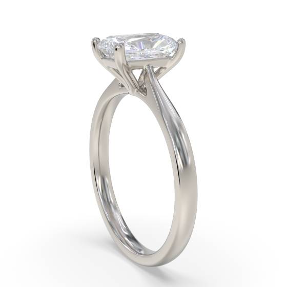 Modern Radiant Diamond Engagement Ring