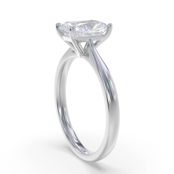 Modern Radiant Diamond Engagement Ring