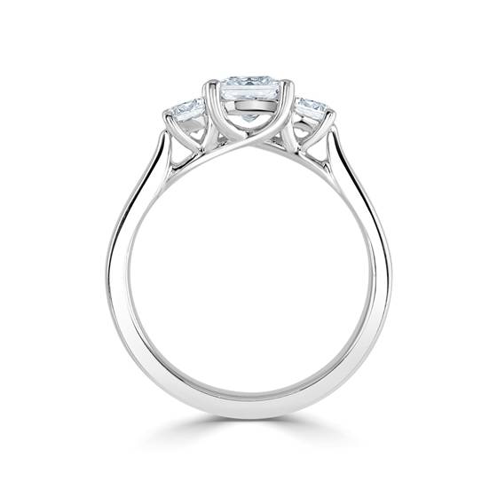 Princess & Round Diamond Trilogy Ring