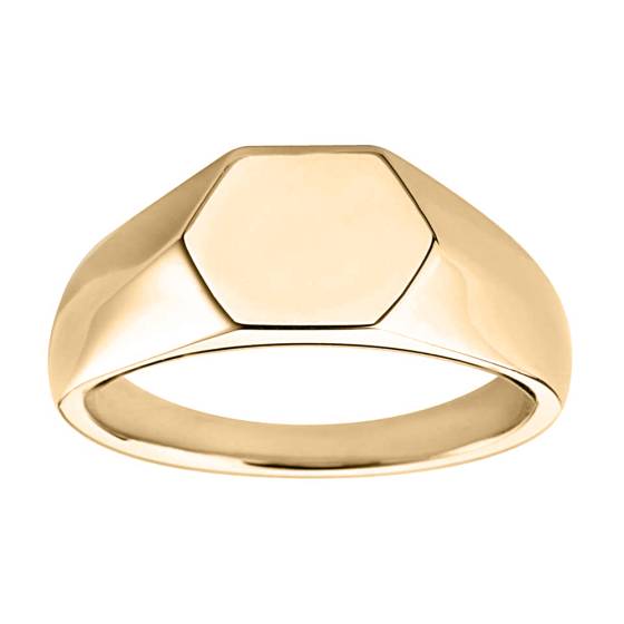 Hexagon Signet Ring