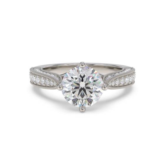 Designer Vintage Round Diamond Ring