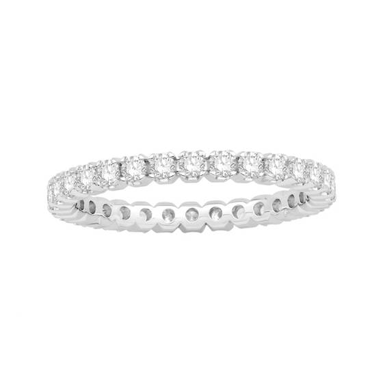 0.75ct VS/E-F Elegant Round Natural Diamond Full Eternity Ring