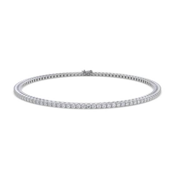 4.25ct VS/F-G Round Cut Natural Diamond 7.5Inch Designer Bracelet