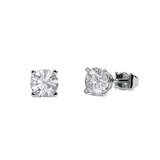 0.50ct IF/G Round Cut Natural Diamond Stud Earrings