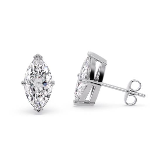 Classic Marquise Diamond Stud Earrings