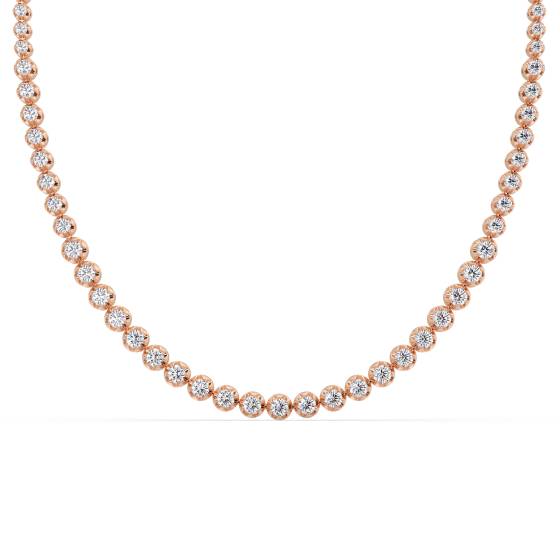 8.00ct Round Diamond Tennis Necklace