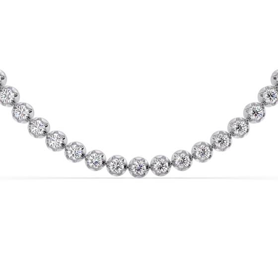 8.00ct Round Diamond Tennis Necklace