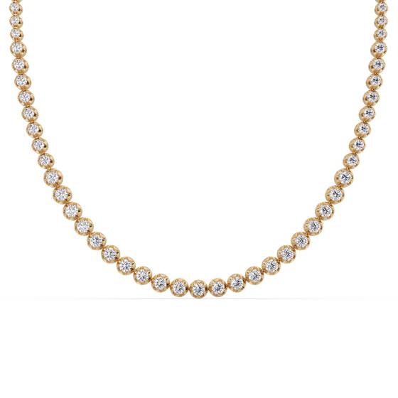 8.00ct Round Diamond Tennis Necklace