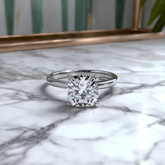 Cushion Diamond Engagement Ring
