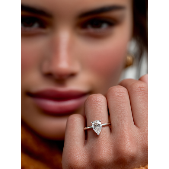 Pear Diamond Engagement Ring