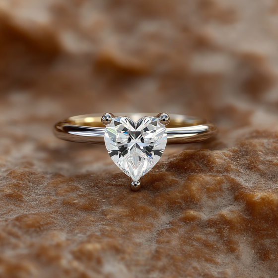 Heart Diamond Engagement Ring