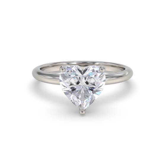 Heart Diamond Engagement Ring