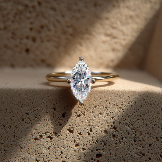 Marquise Diamond Engagement Ring
