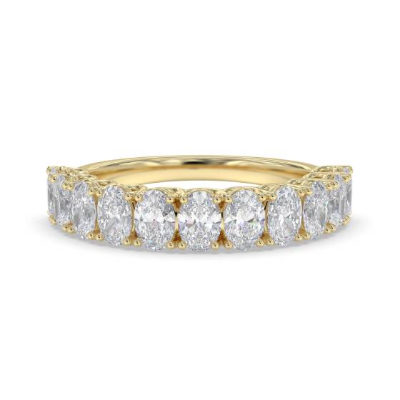 1.50ct Oval Diamond Four Claw Eternity Ring