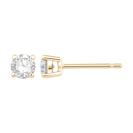 0.64ct VVS/E-F Round cut Lab Grown Diamond Stud Earrings