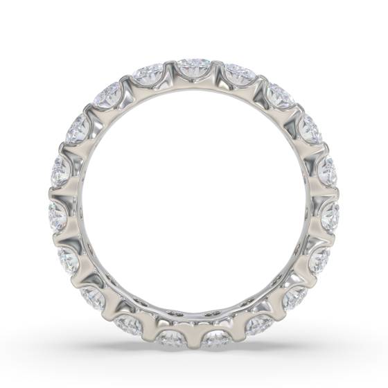 2.00ct Oval Diamond Eternity Ring Full Set Shared Prong