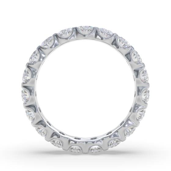 2.00ct Oval Diamond Eternity Ring Full Set Shared Prong