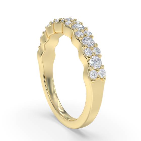 0.50ct Round Diamond Cluster Eternity Ring