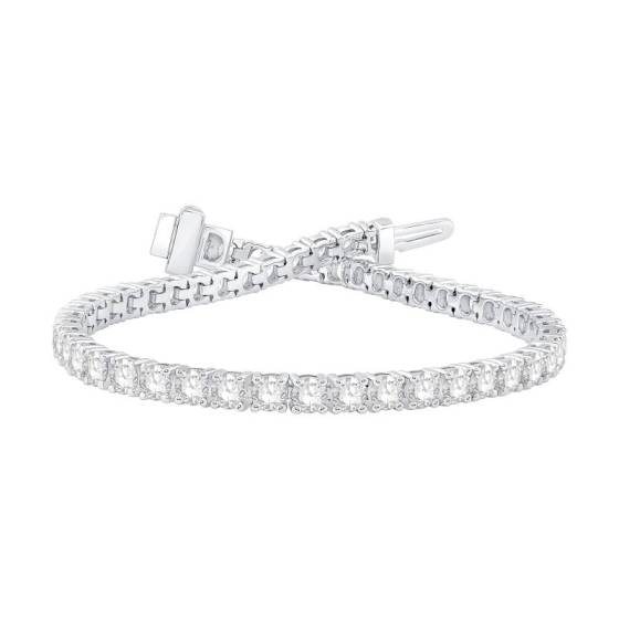 6.00ct VVS/E-F Round Cut 7Inch Labgrown Tennis Bracelet