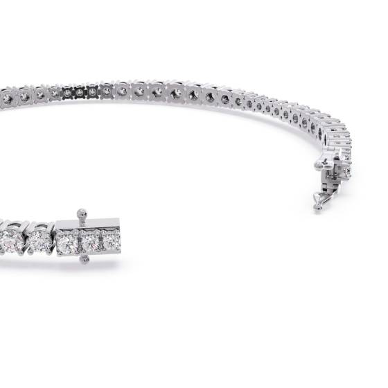 5.00ct VS/E-F Round cut Labgrown Diamonds Tennis Bracelet