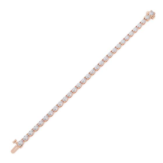 7ct Oval Diamond Horizontal Set Designer Bracelet