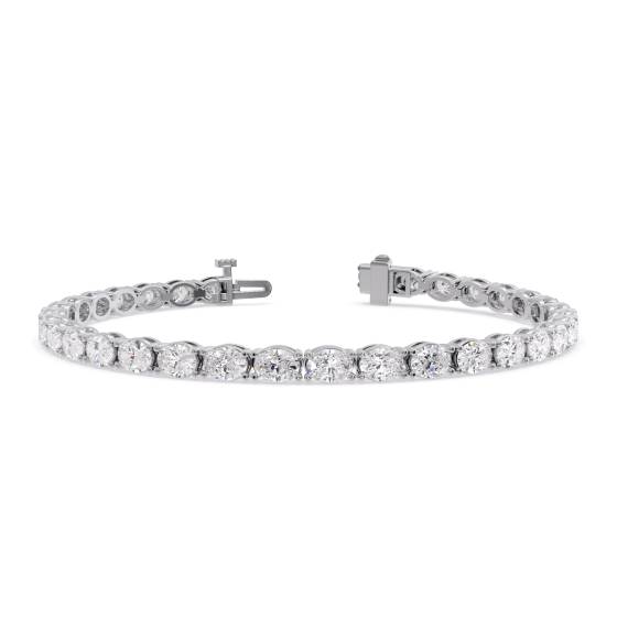10ct Oval Diamond Horizontal Set Designer Bracelet