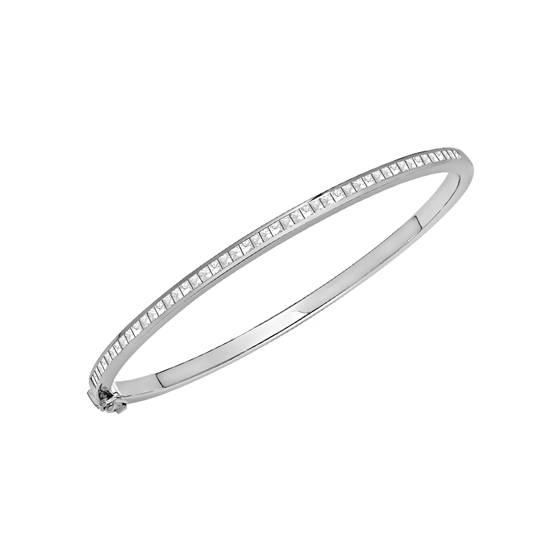 1.10ct VS/E-F Natural Diamond Set Bangle