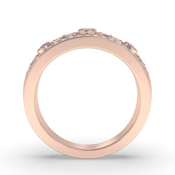 7.5mm Designer Bezel Set Dress Ring