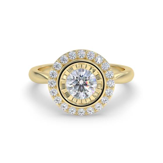 Elegant Round Diamond Cluster Ring