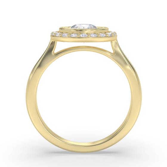 Elegant Round Diamond Cluster Ring